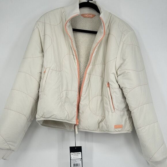 Bad Birdie Women’s The Cozy Jacket - White Onyx Size Large Nwt - Picture 2 of 10